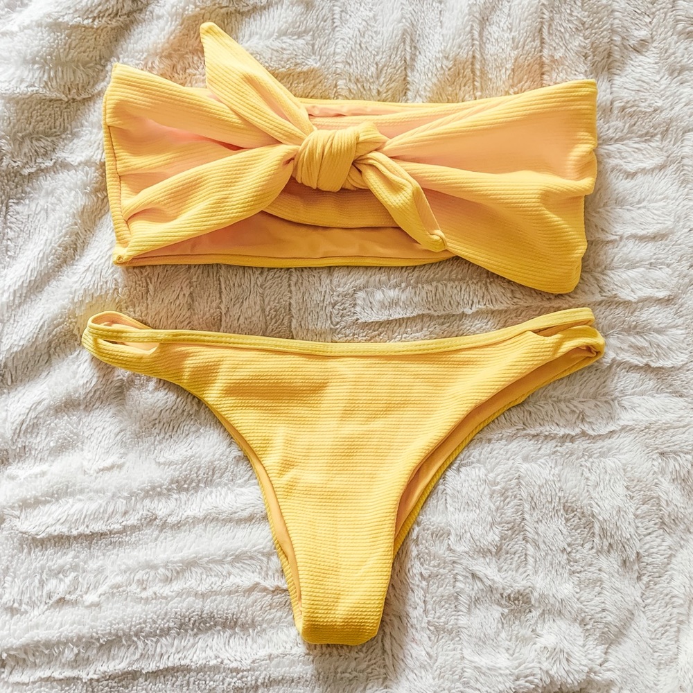Yellow Zaful Bathing Suit